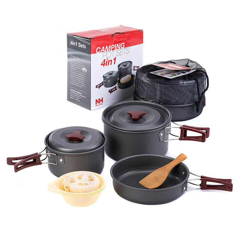 Batterie de cuisine 4 en 1 pour 3 personnes