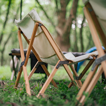 Chaise pliante en bois