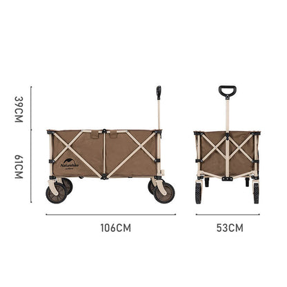 Chariot compact à 4 roues