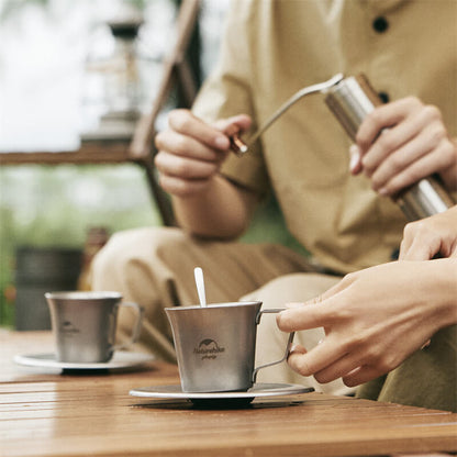 Ensemble à café rétro à double couche