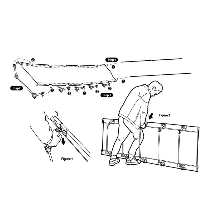 Lit de camp pliant pour l'extérieur