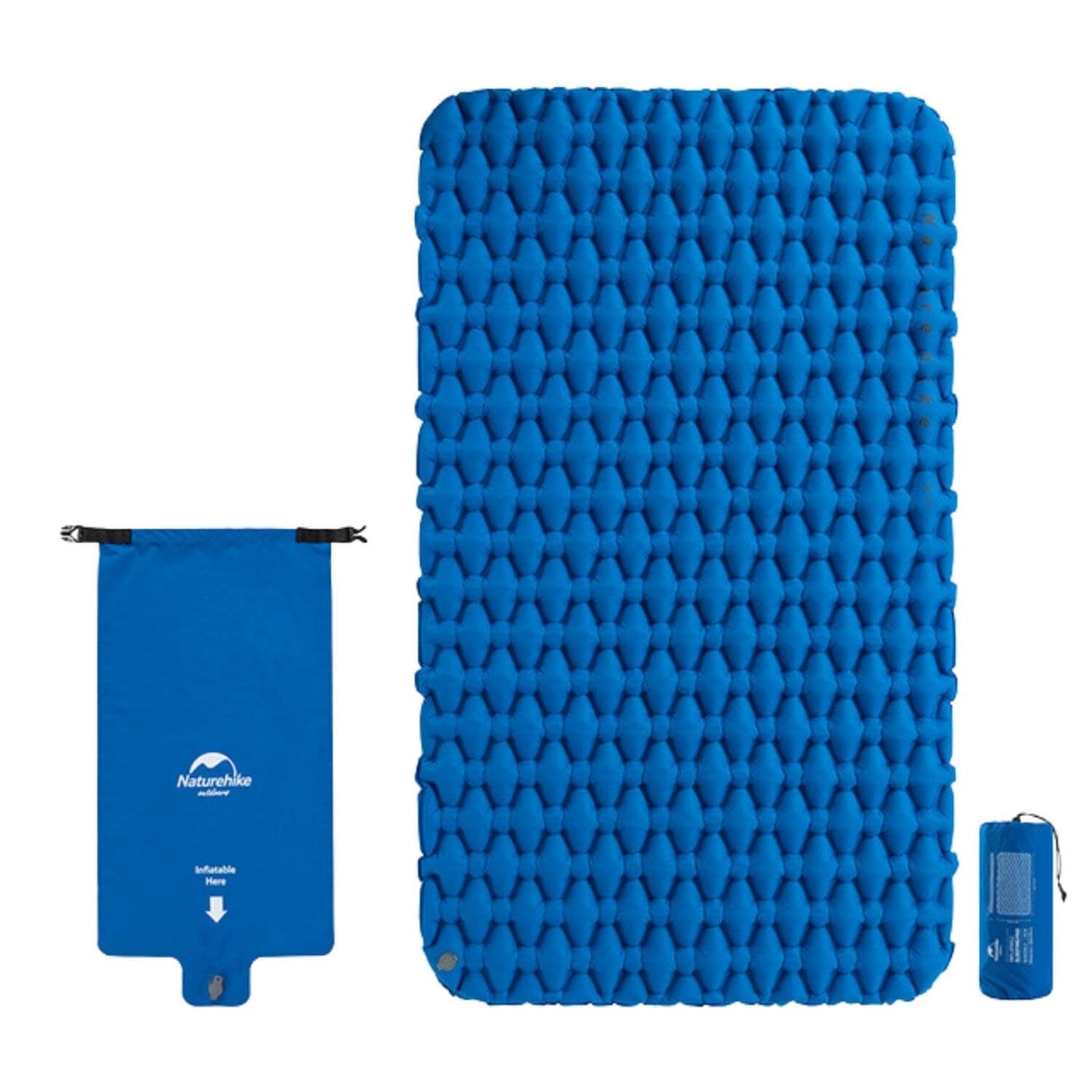 Matelas double avec sac pompe