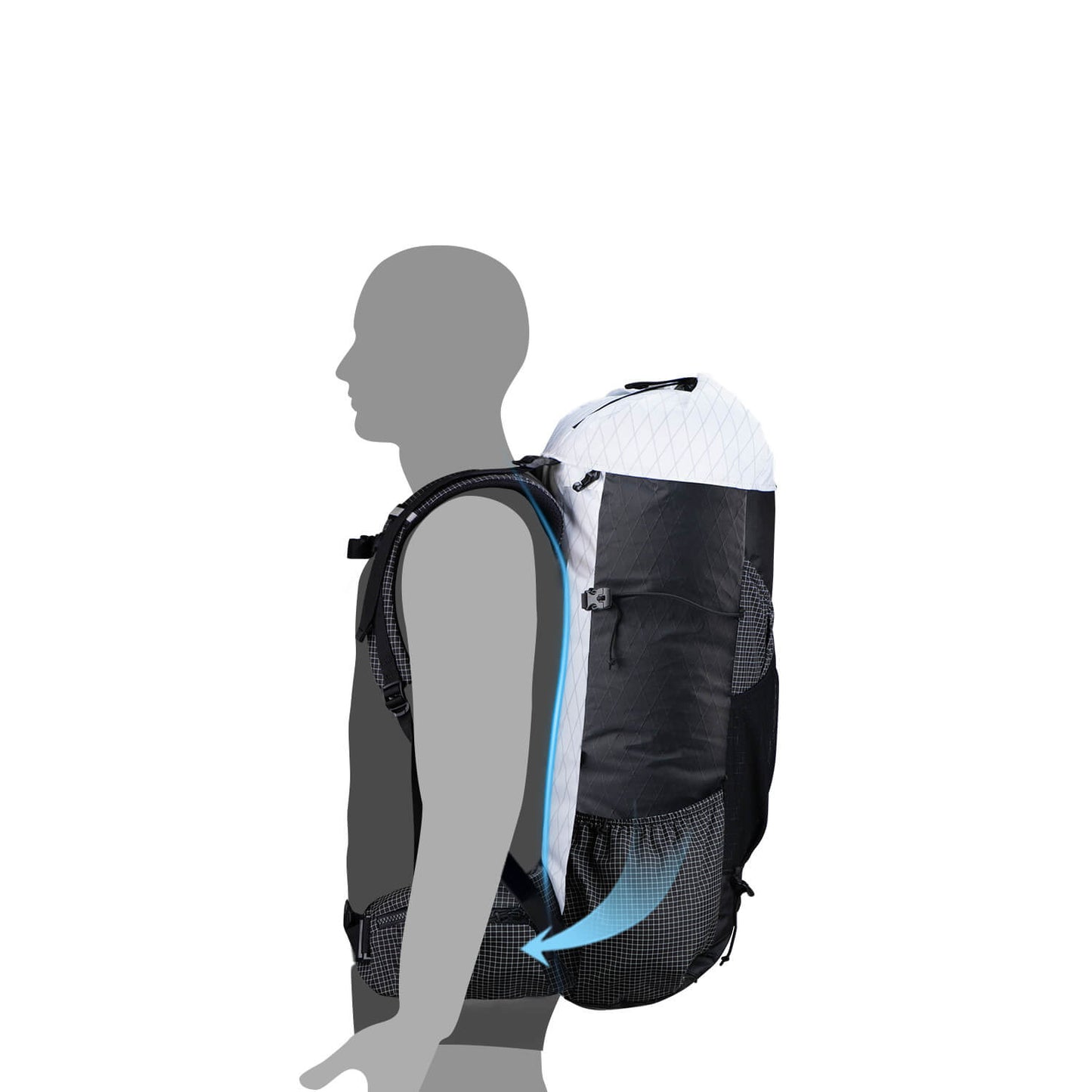 Sac de randonnée étanche avec support 30L + 5L