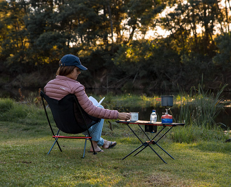 Table de camping pliable