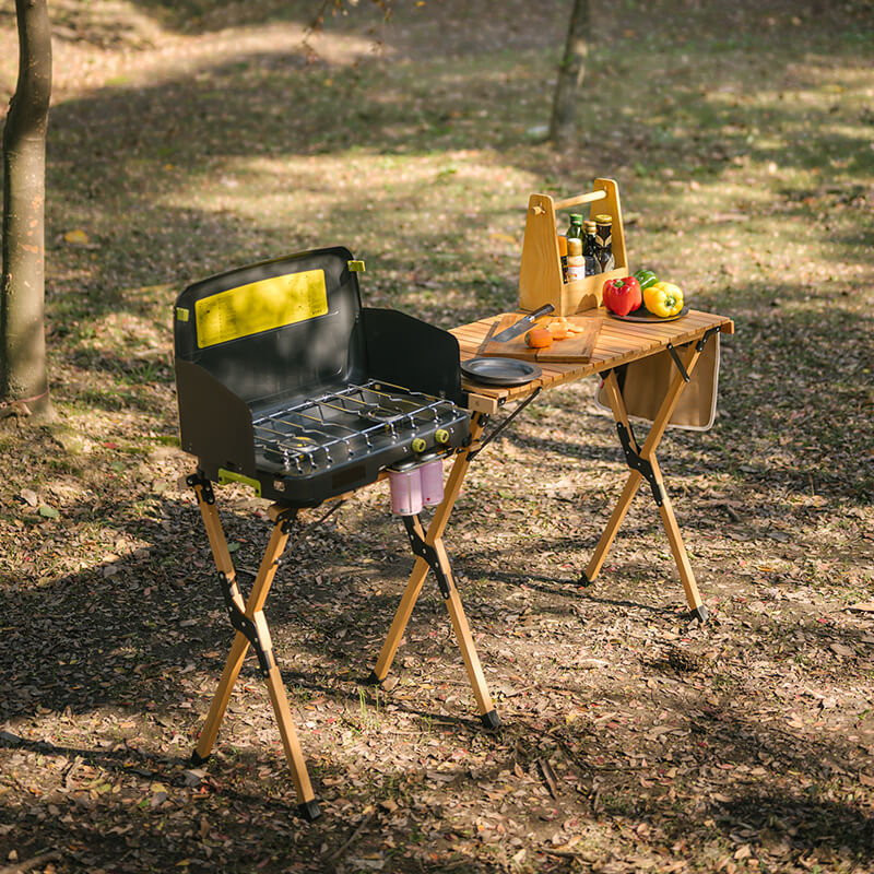 Table de cuisine portable démontable pour le camping