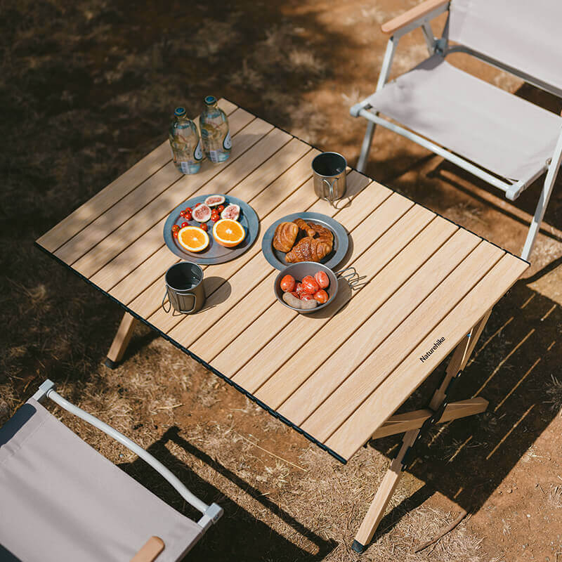 Table pliante en aluminium