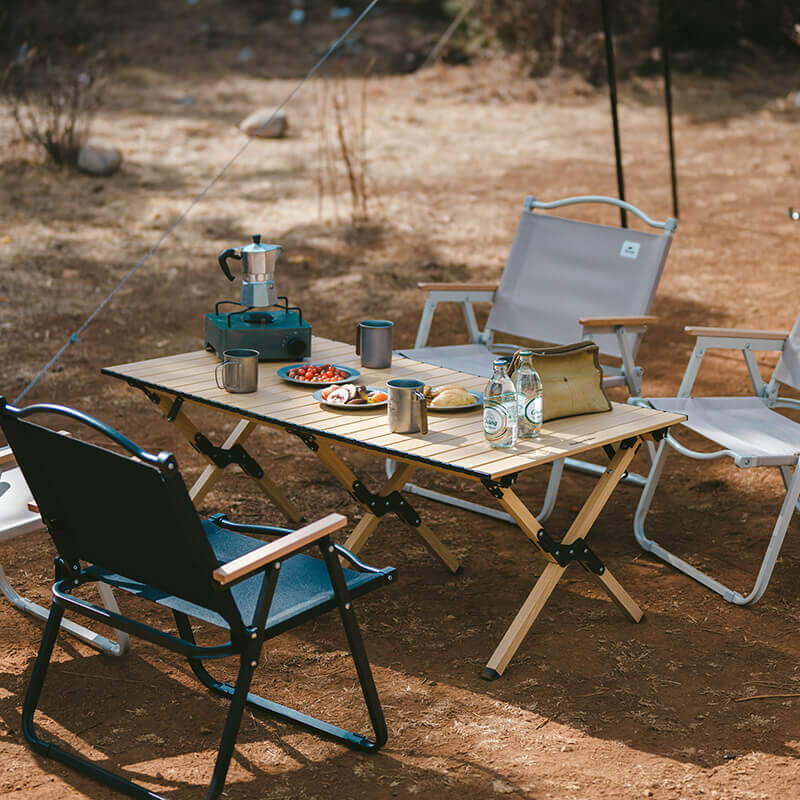 Table pliante en aluminium