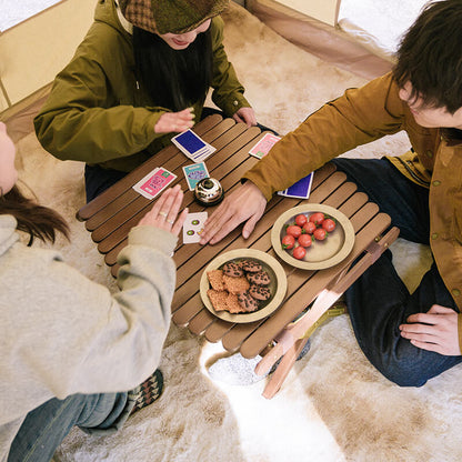 Table pliante en bois pour l'extérieur