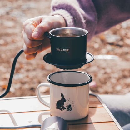 Tasse émaillée Corail