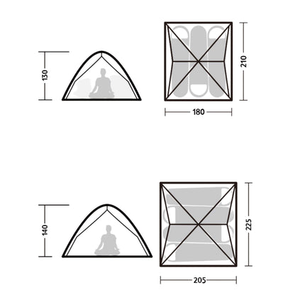 Tente de camping a montage automatique